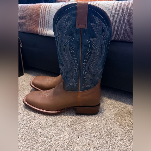 J.B. Dillon Brown and Blue Western Boots - Picture 2 of 5